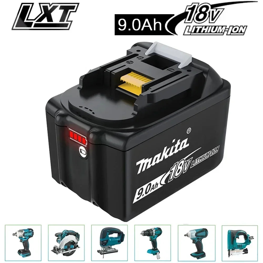Original Makita battery 18V 9.0Ah rechargeable battery, power tool BL1830 BL1840 BL1850 BL1860B for Makita 18V battery