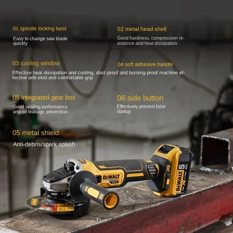 DeWalt DCG405 Amoladora Angular 125mm Cabeza Plana