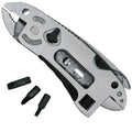 All-in-One Multitool Kit with Pliers, Pocket Knife, Adjustable Wrench & Spanner for Outdoor Camping Survival Repair Tools