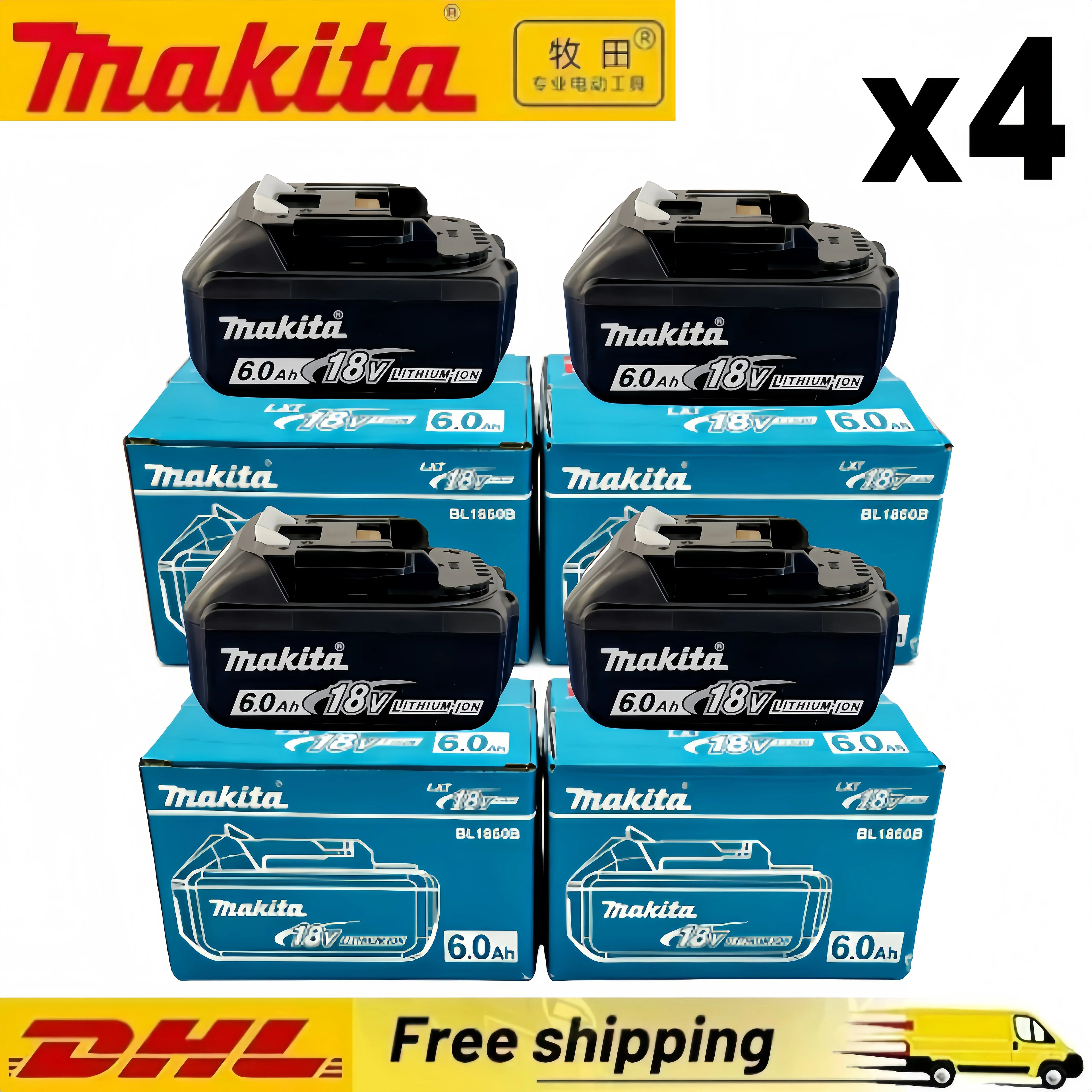 Original Makita battery 18V 9.0Ah rechargeable battery, power tool BL1830 BL1840 BL1850 BL1860B for Makita 18V battery