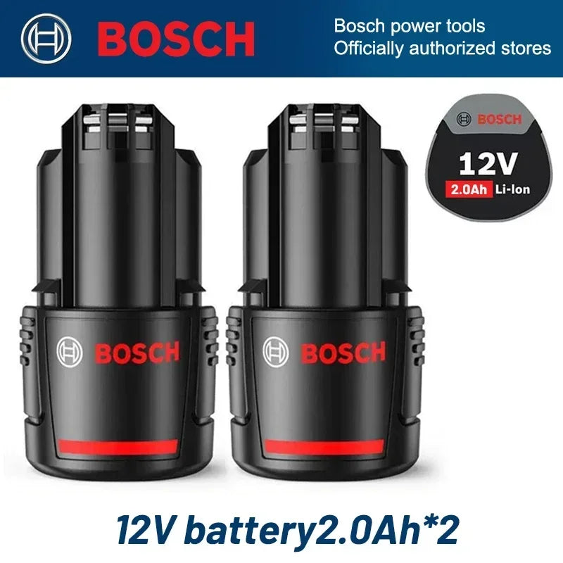 Original Bosch battery 12V battery, 2.0Ah BAT411 Lithium ion Rechargeable Battery BAT411A BAT412 BAT412A BAT413 Battery Charger