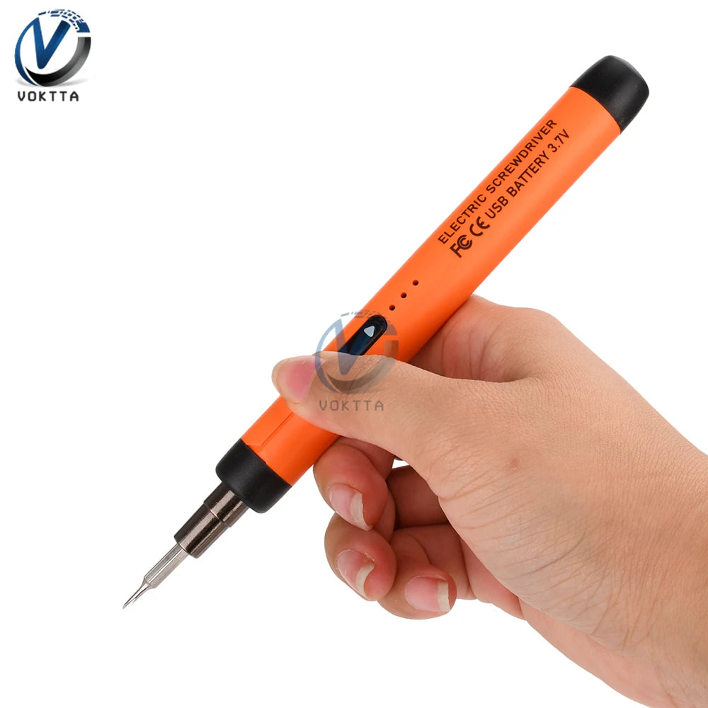 USB Electric Screwdriver Set High Torque Screwdriver Power Tool Mini Drill Bits Precision Screwdriver Head Kit Home Repair Tools