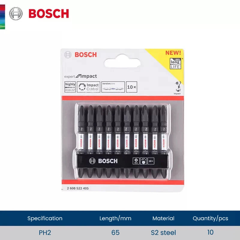 Bosch Screwdriver Bits High Hardness Impact Resistant Rotary Tool Electric Screwdriver Set Power Tool Accessories 25mm-50mm