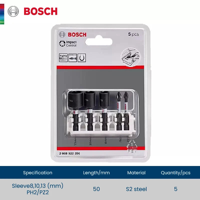 Bosch Screwdriver Bits High Hardness Impact Resistant Rotary Tool Electric Screwdriver Set Power Tool Accessories 25mm-50mm