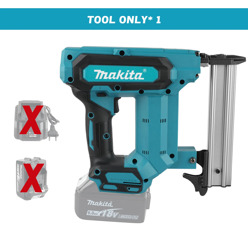 Makita's New Nail Gun F30, Brushless Power Tool, Ergonomic Grip, Electric Pneumatic Gun, Woodworking Tool (without Battery)