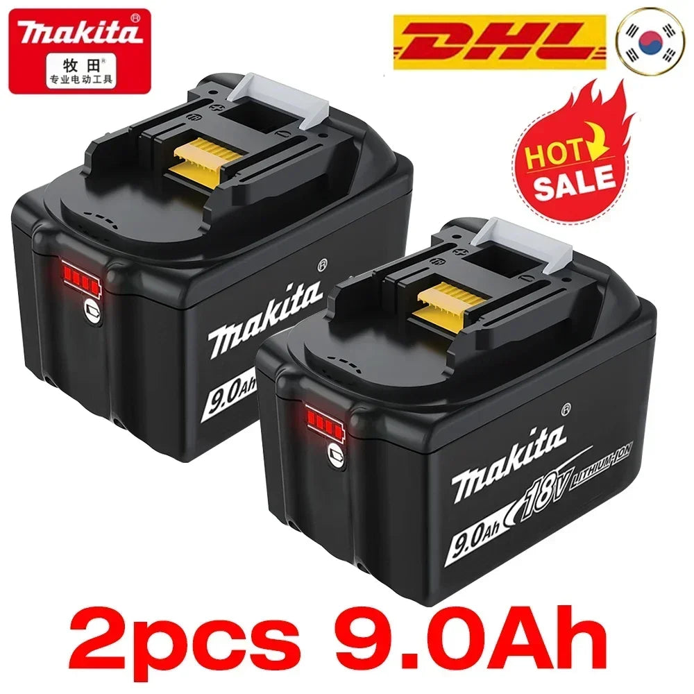 Original Makita battery 18V 9.0Ah rechargeable battery, power tool BL1830 BL1840 BL1850 BL1860B for Makita 18V battery
