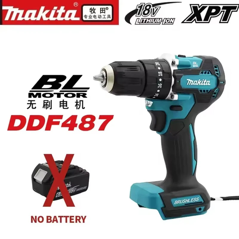 Makita DDF487 Taladro Inalámbrico Destornillador de Impacto Original