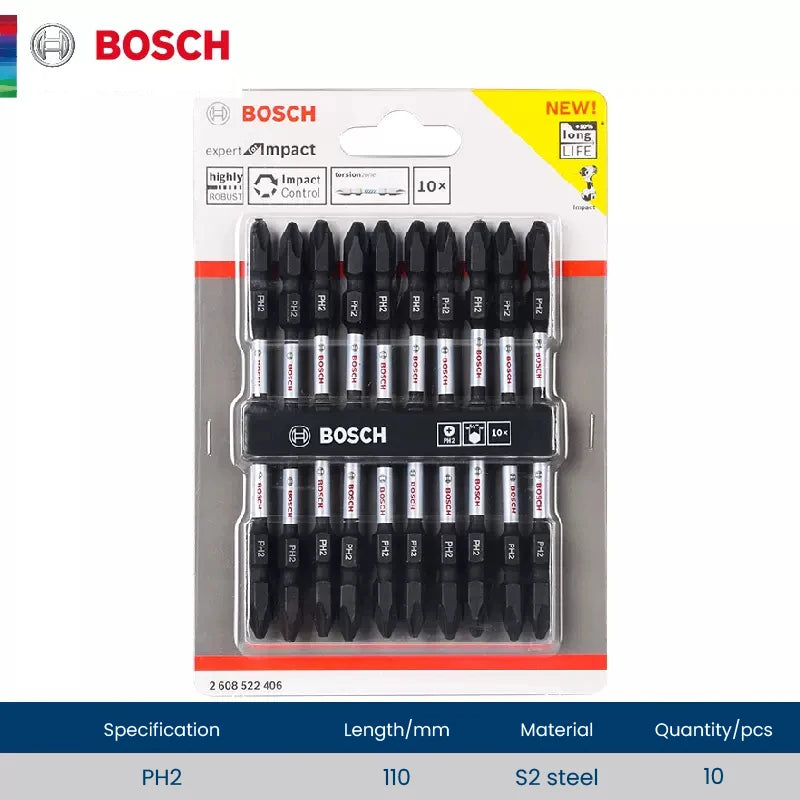 Bosch Screwdriver Bits High Hardness Impact Resistant Rotary Tool Electric Screwdriver Set Power Tool Accessories 25mm-50mm