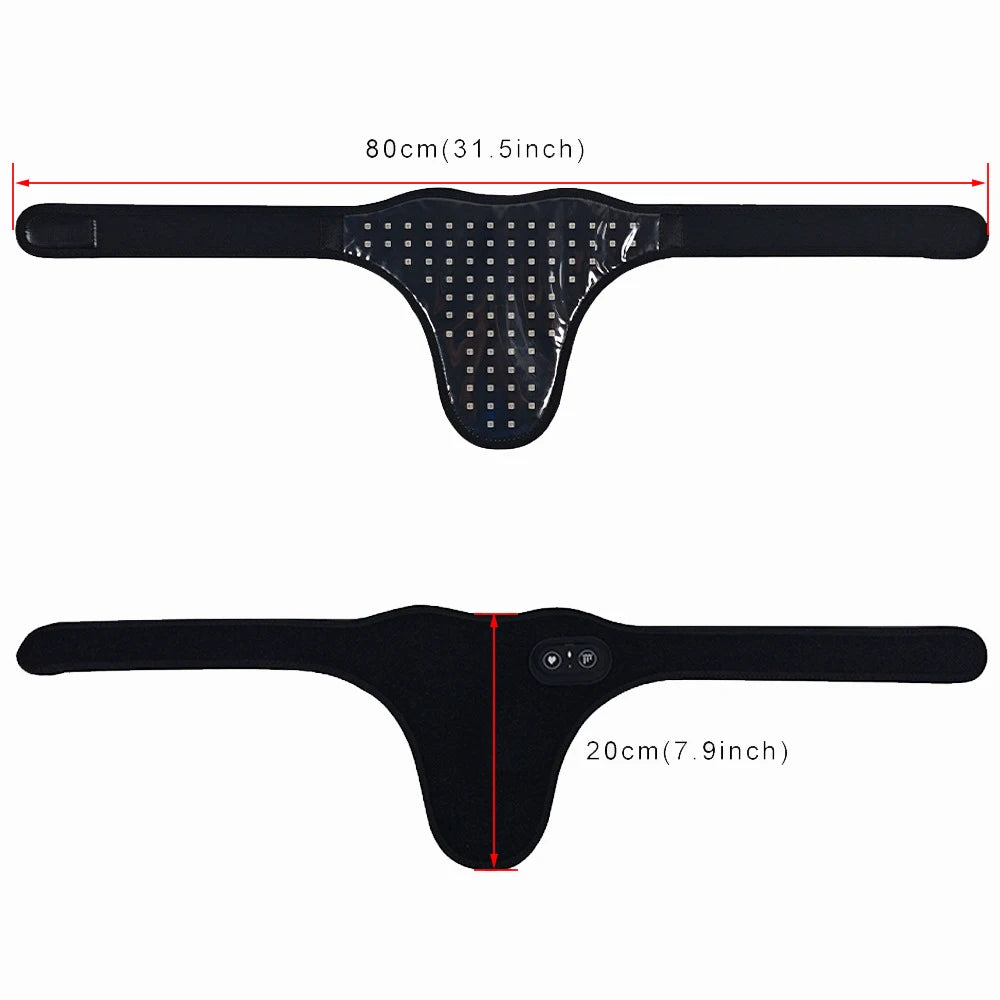 Male And Female Reproductive Health Care Abdominal Massage LED Red Belt Pulse And Heating Function Relieve Pain Also SuitablePet