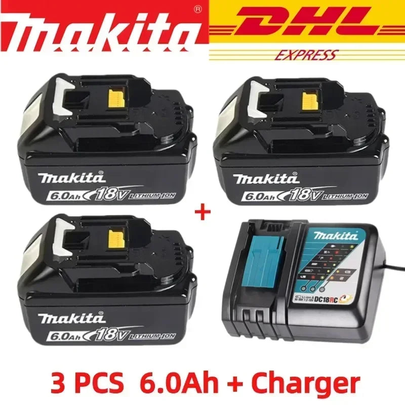 Makita Batería Original 18V 6.0Ah Recargable