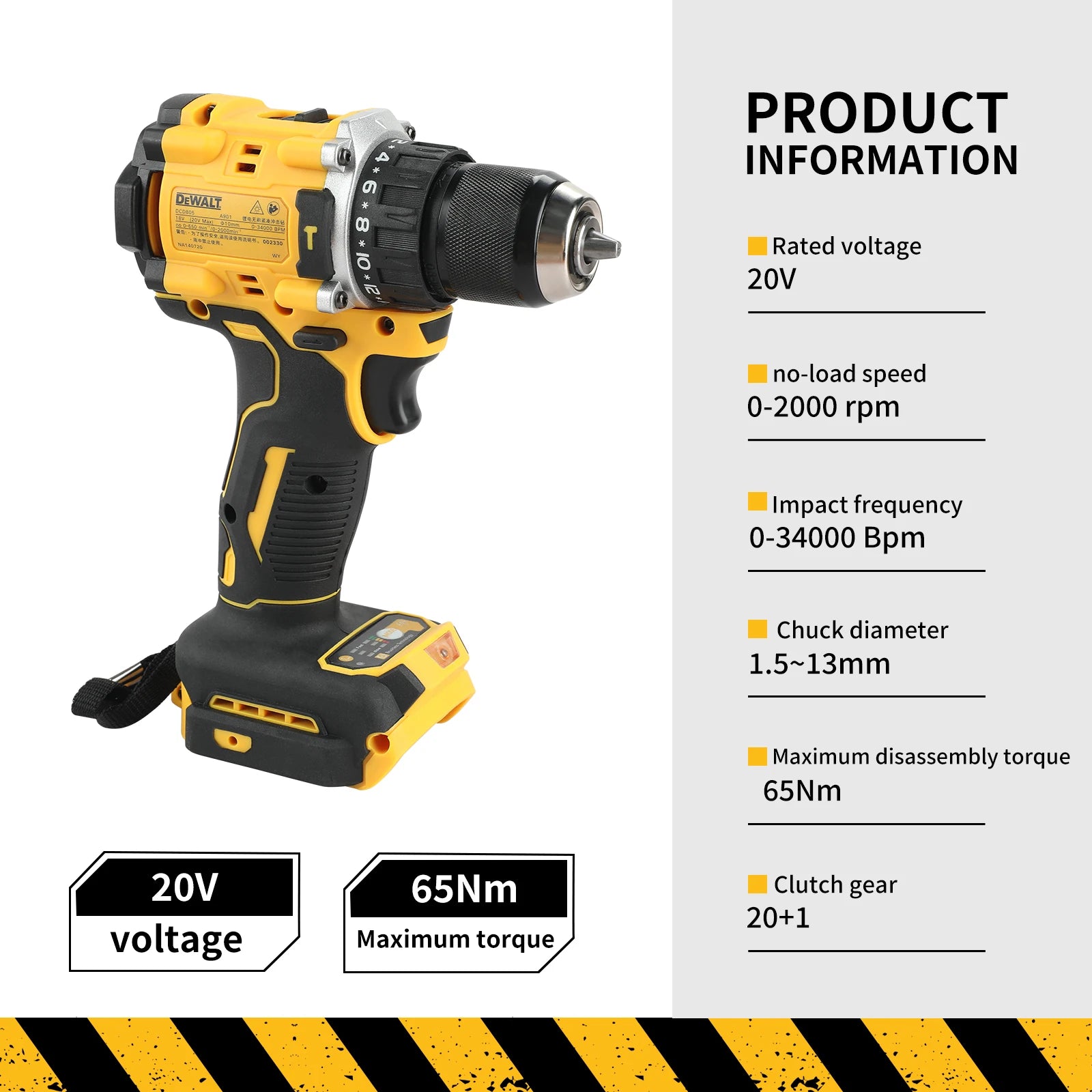 DeWalt 805 Herramienta Multifuncional Compacta Brushless 20V