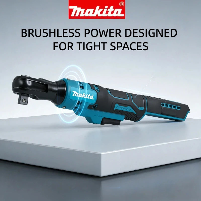 Makita 18V 10/13/15mm Brushless Ratchet  Wrench Cordless Driver Multifunction Variable Speed Power Wrench Power Tools（bare tool）