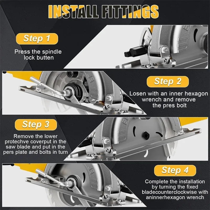 DeWalt Sierra Circular Brushless 5 Pulgadas a Batería de Litio