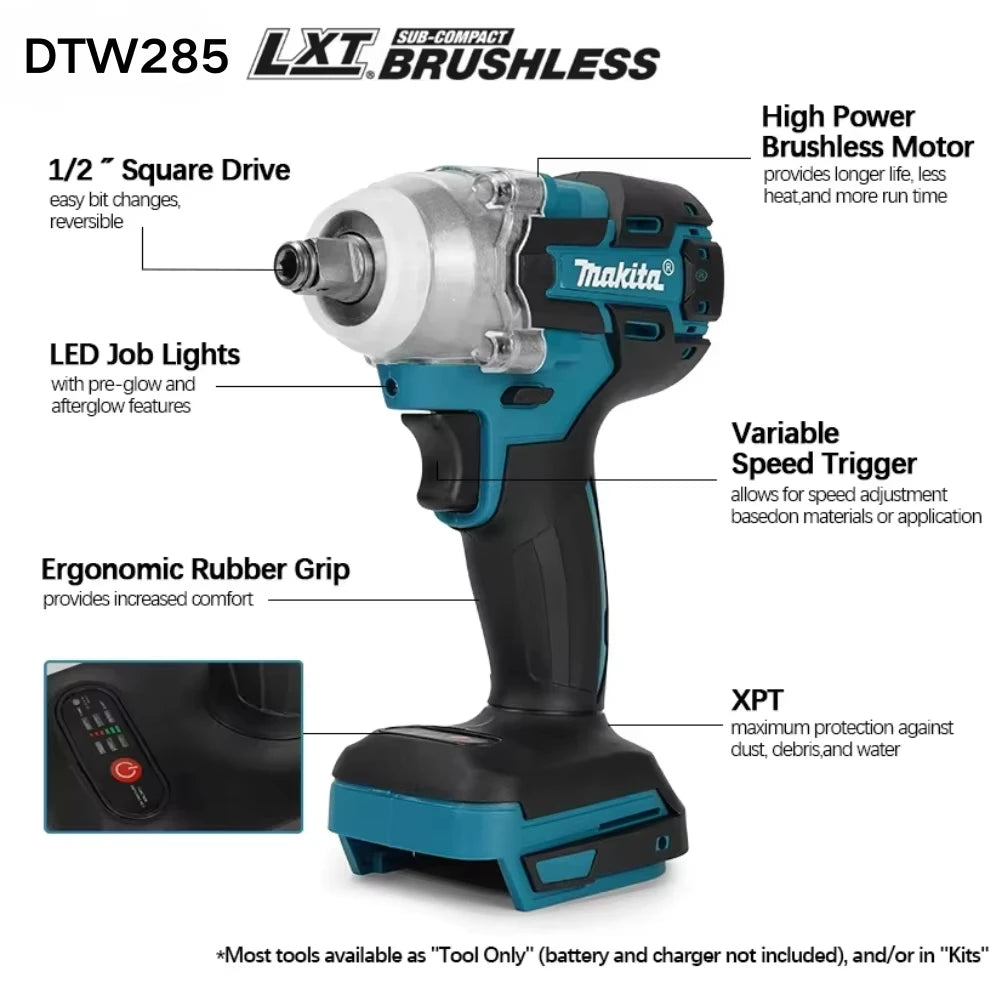 Makita DTW285 Llave de Impacto Inalámbrica Brushless