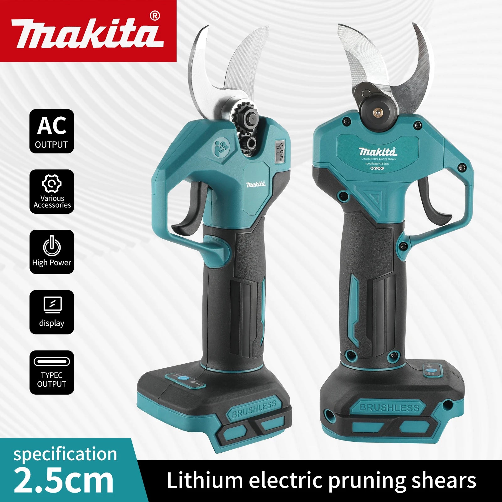 Makita Tijera de Poda Eléctrica Inalámbrica Brushless 45mm