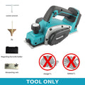 Makita DKP180 Cordless Electric Planer 18V 650W 82mm Width 2.5mm Cut Depth 15000RPM with Ergonomic Handle Woodworking tools