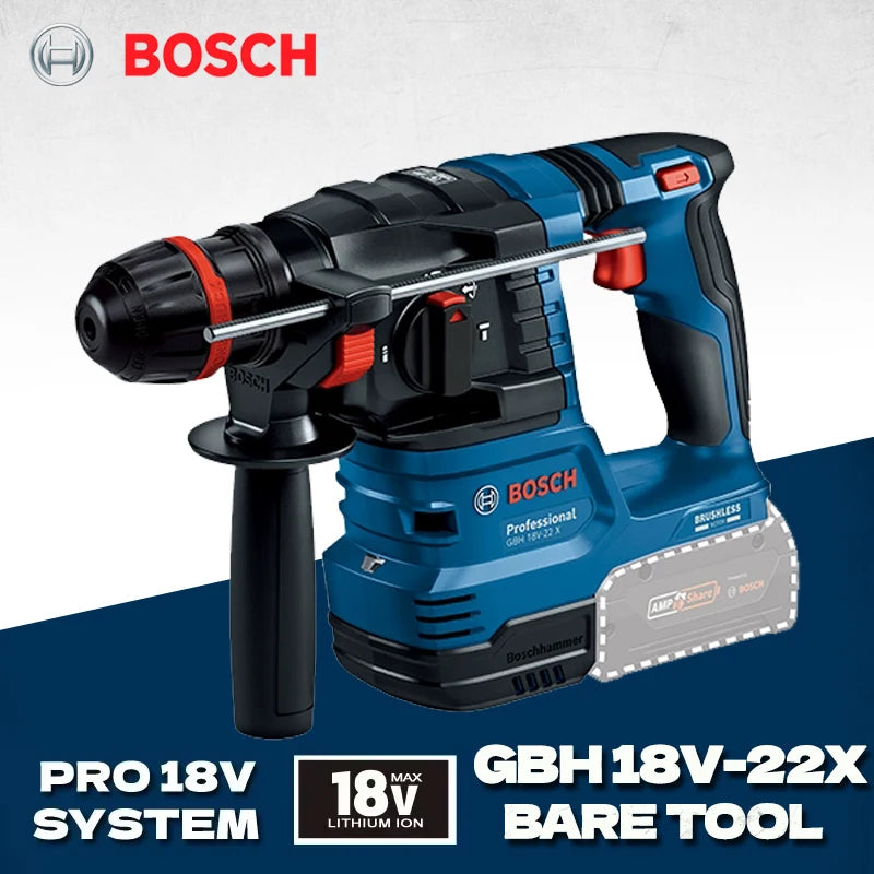 Bosch GBH 18V-22X Rotomartillo Inalámbrico de Impacto