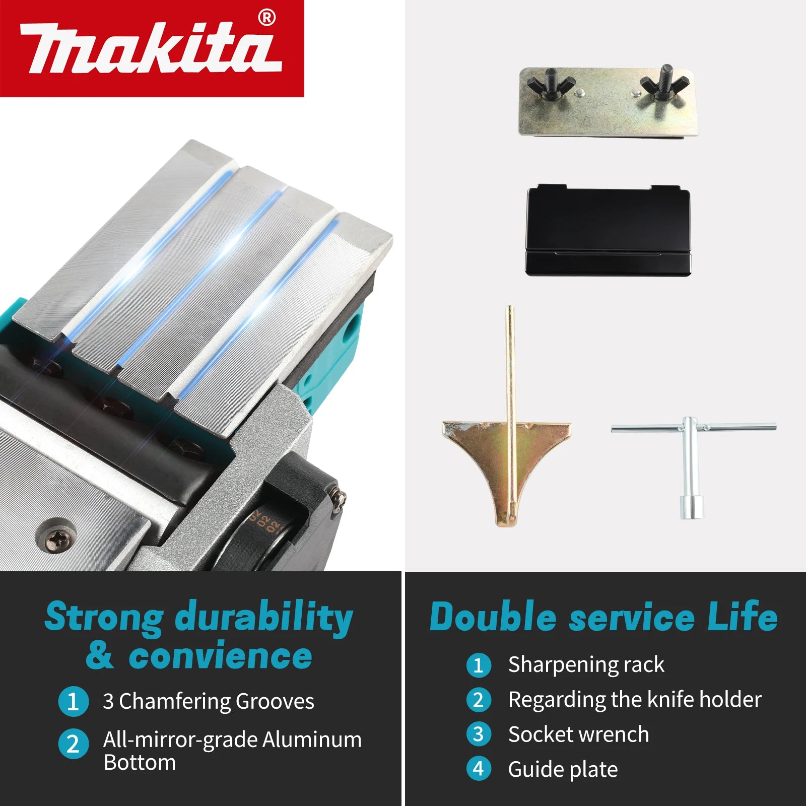 Makita DKP180 Cordless Electric Planer 18V 650W 82mm Width 2.5mm Cut Depth 15000RPM with Ergonomic Handle Woodworking tools