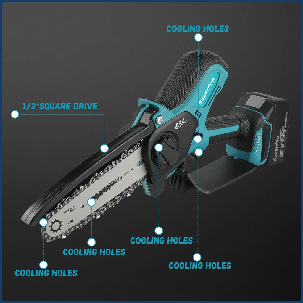 Makita Motosierra Eléctrica Inalámbrica Portátil para Madera