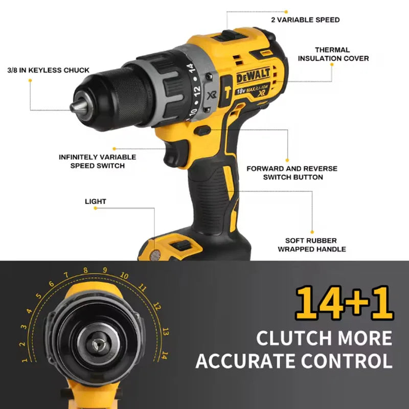 DEWALT 20V Complete Tool Kit - DCG409 & DCD791, Great for Home DIY & Professional Construction Projects Power tools
