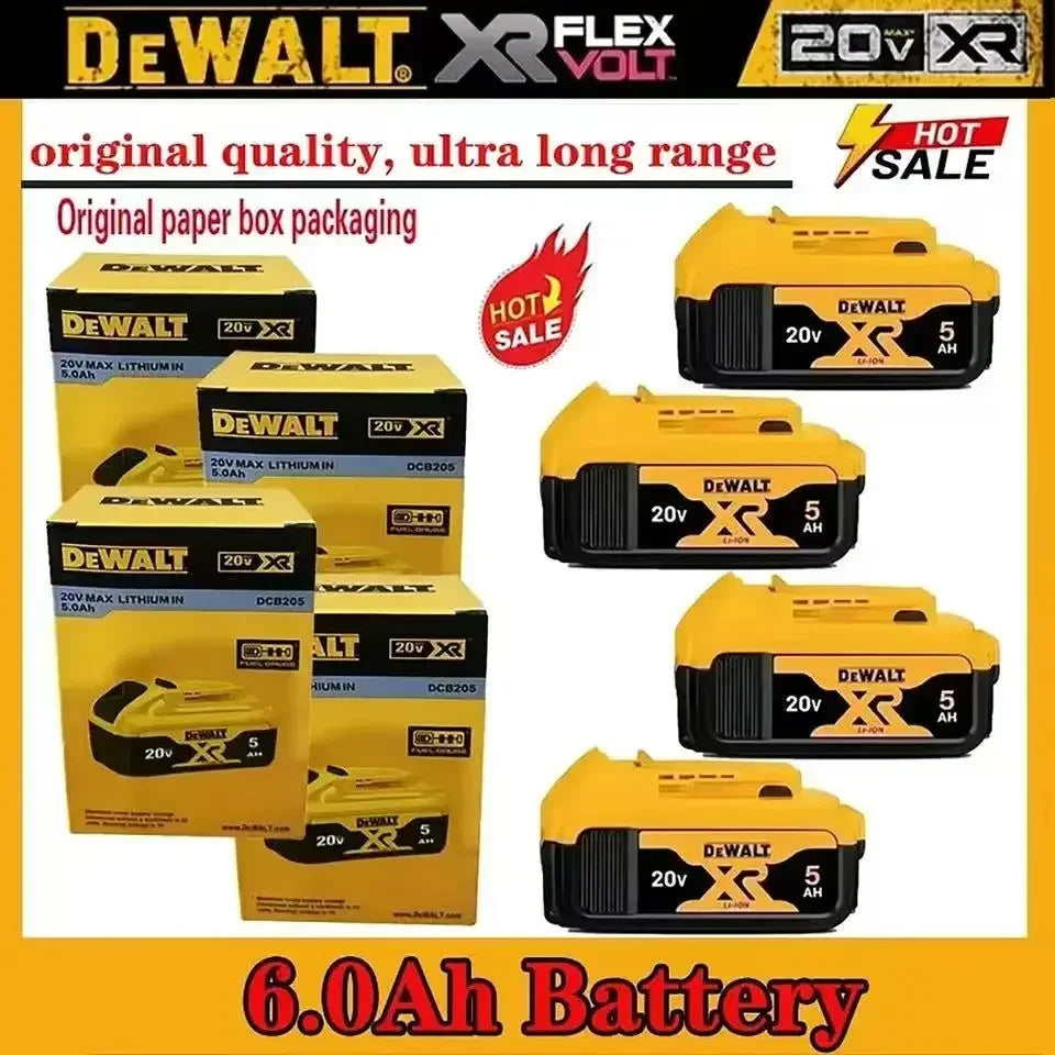 DeWalt Batería Original 20V/60V MAX FlexVolt 3-9Ah