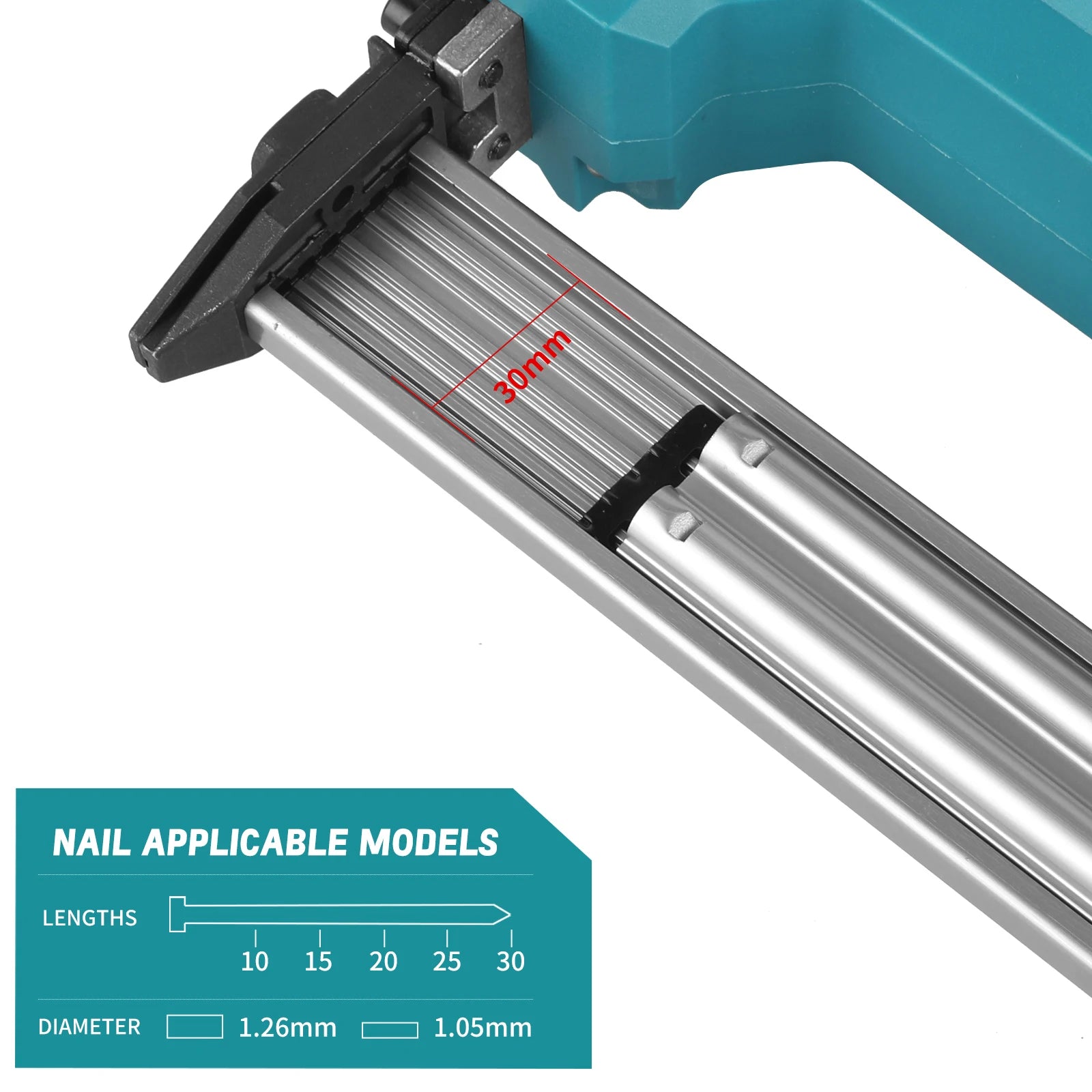 Makita's New Nail Gun F30, Brushless Power Tool, Ergonomic Grip, Electric Pneumatic Gun, Woodworking Tool (without Battery)