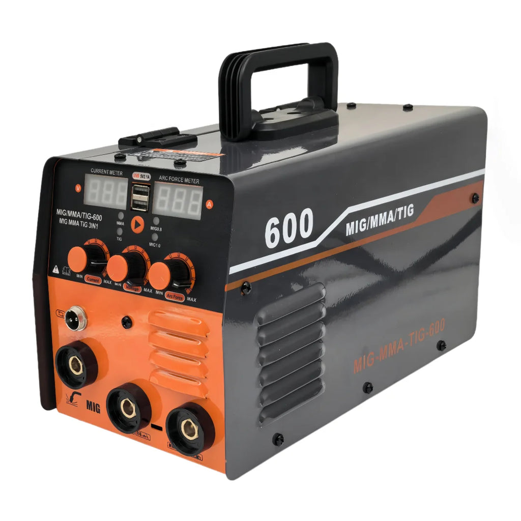 Soldadora MIG/MMA/TIG 3 en 1 – 600A 220V IGBT Portátil