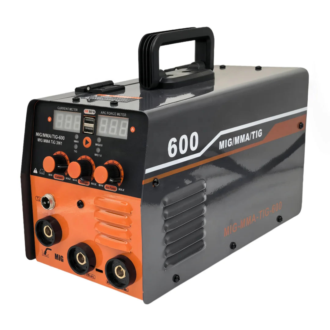Soldadora MIG/MMA/TIG 3 en 1 – 600A 220V IGBT Portátil