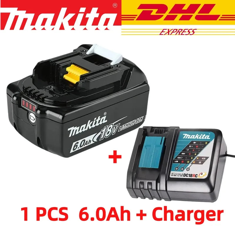 Makita Batería Original Ion Litio Recargable 18V 6000mAh