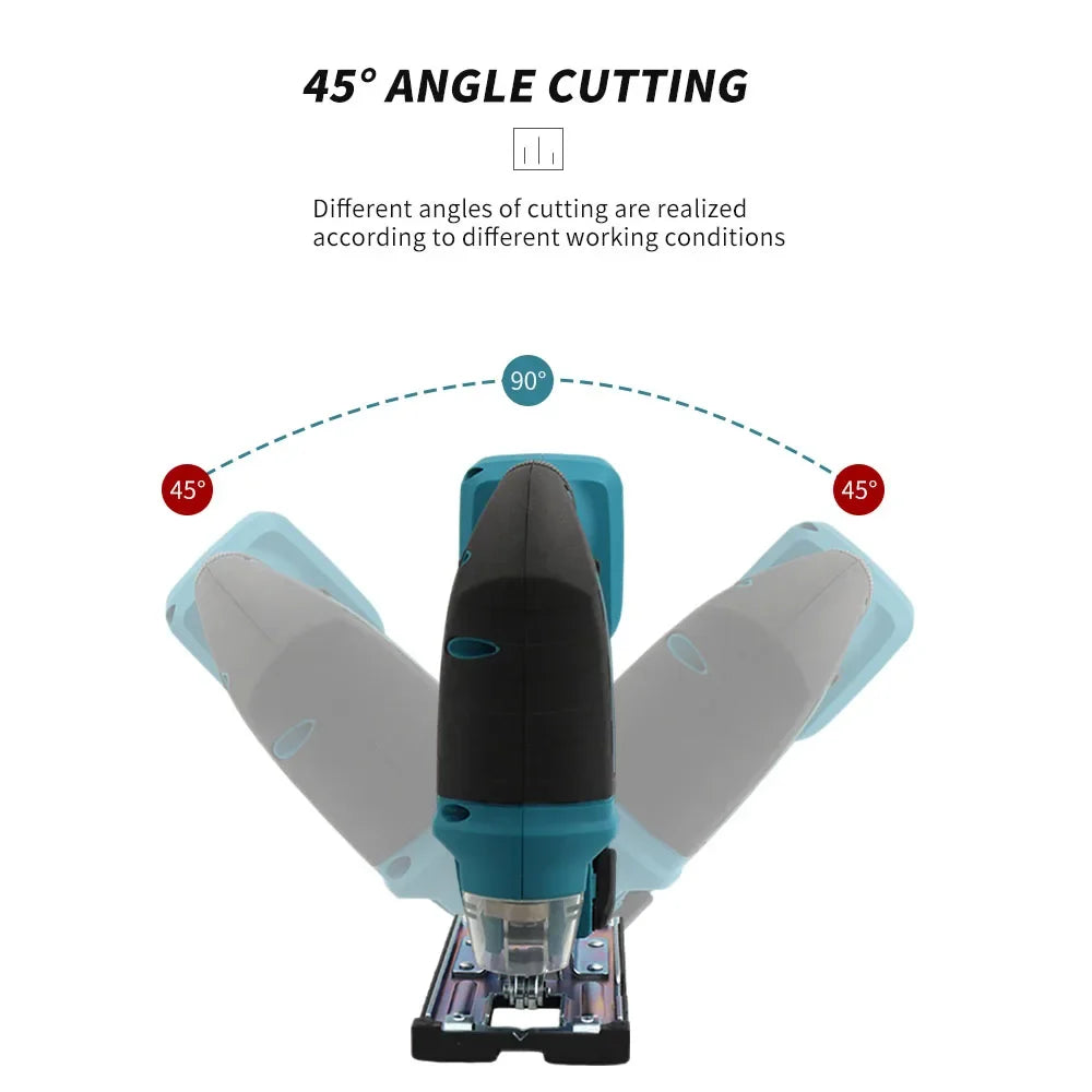 Makita Electric Jigsaw Power Tool Portable And Versatile Household Tools For Straight/Curve/Circular Cuts For Makita Batteries