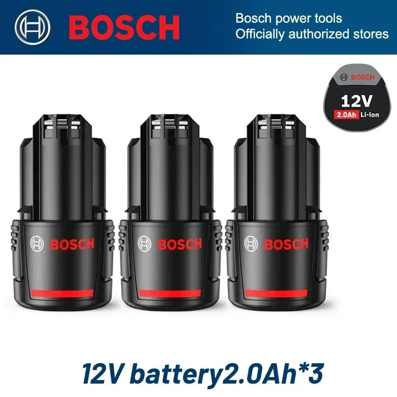 Original Bosch battery 12V battery, 2.0Ah BAT411 Lithium ion Rechargeable Battery BAT411A BAT412 BAT412A BAT413 Battery Charger