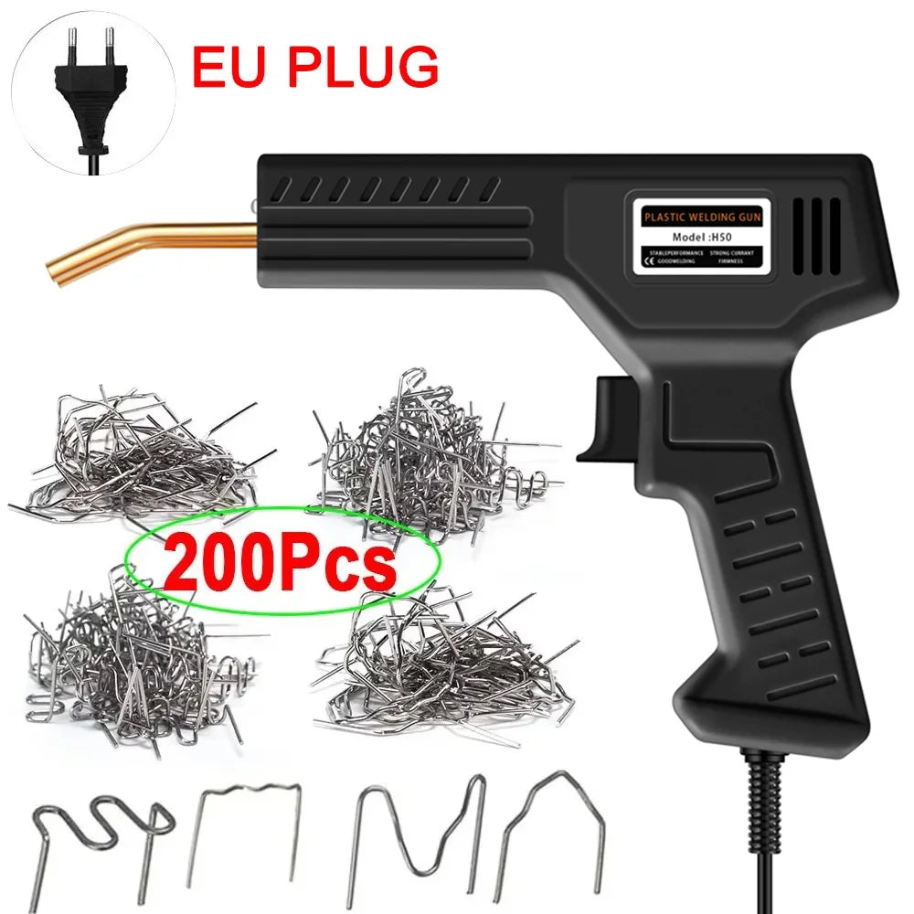 Plastic Welder Gun Welding Machine with Soldering Iron for PVC/Plastic Staple Repair, Car Bumper Repair Tools