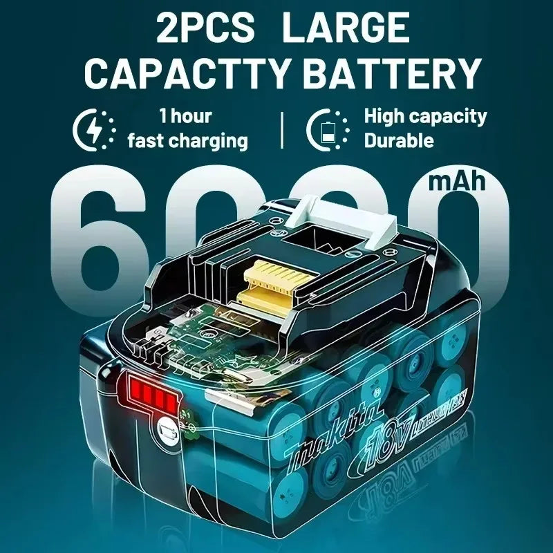 Makita Batería Original Ion Litio Recargable 18V 6000mAh