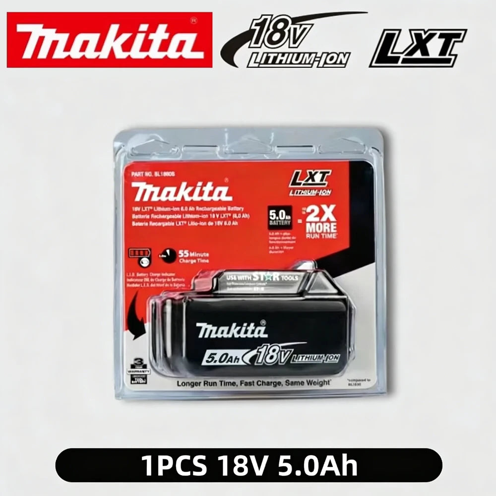 Genuine Makita 18V Battery 6ah,With Battery Indicator Rechargeable Makita Battery,BL1830 BL1840 BL1850 Power Tool Battery