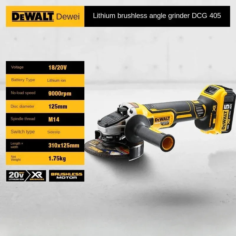 DeWalt DCG405 Amoladora Angular 125mm Cabeza Plana