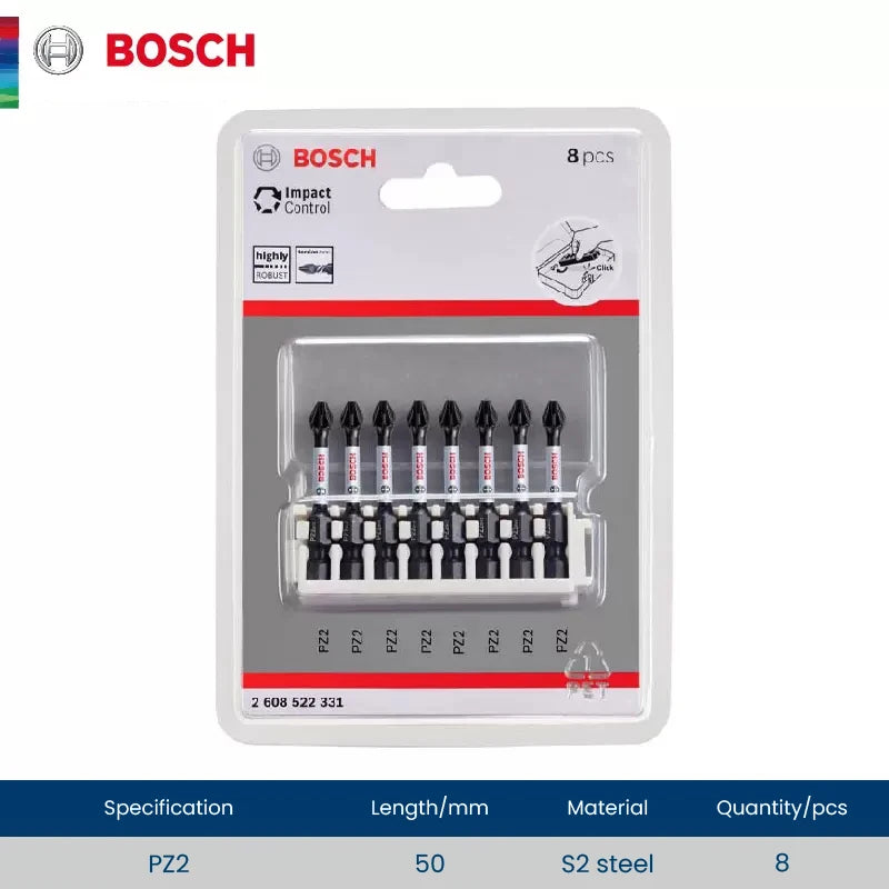 Bosch Screwdriver Bits High Hardness Impact Resistant Rotary Tool Electric Screwdriver Set Power Tool Accessories 25mm-50mm