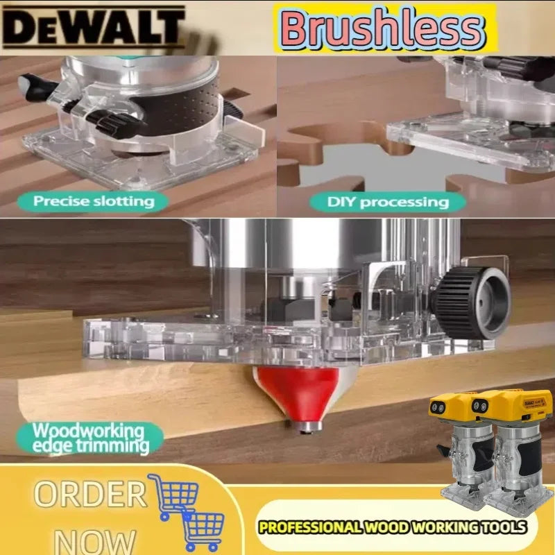 DeWalt Fresadora Rebajadora para Madera 30000RPM Inalámbrica