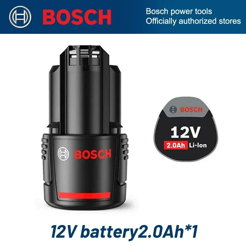 Original Bosch battery 12V battery, 2.0Ah BAT411 Lithium ion Rechargeable Battery BAT411A BAT412 BAT412A BAT413 Battery Charger