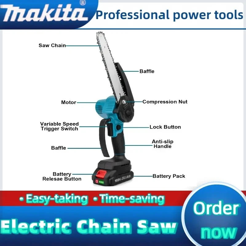 Makita Motosierra Inalámbrica 6 Pulgadas para Madera