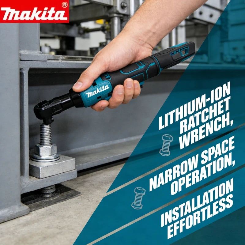 Makita 18V 10/13/15mm Brushless Ratchet  Wrench Cordless Driver Multifunction Variable Speed Power Wrench Power Tools（bare tool）