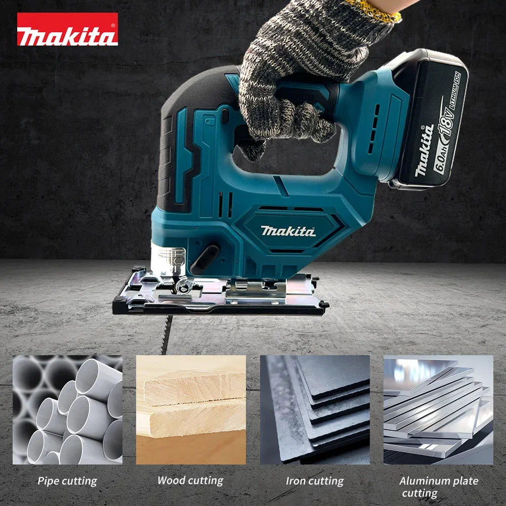 Makita Electric Jigsaw Power Tool Portable And Versatile Household Tools For Straight/Curve/Circular Cuts For Makita Batteries