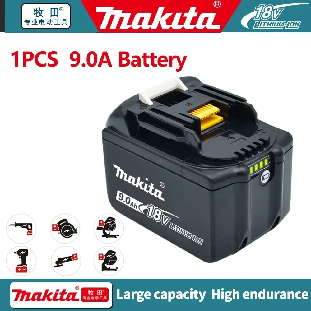 Original Makita battery 18V 9.0Ah rechargeable battery, power tool BL1830 BL1840 BL1850 BL1860B for Makita 18V battery