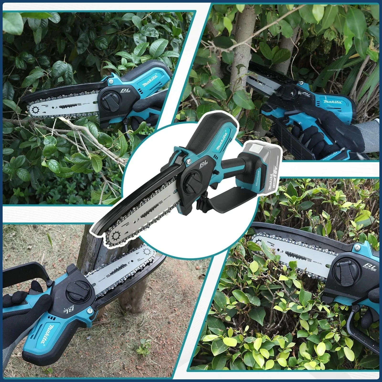 Makita Motosierra Eléctrica Inalámbrica Portátil para Madera