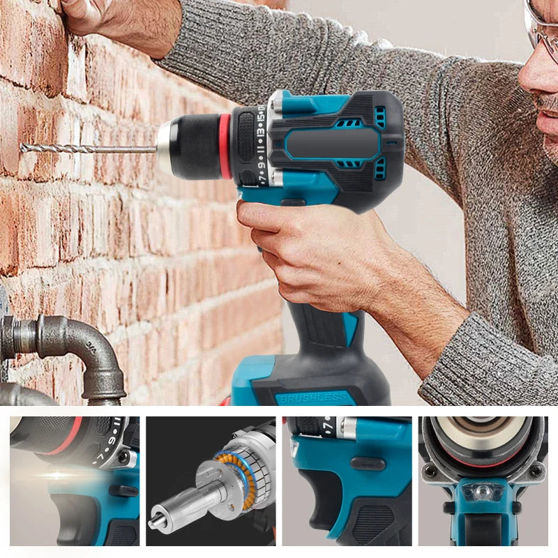 Taladro Percutor Inalámbrico Compacto 1/2 Pulgada 1700RPM