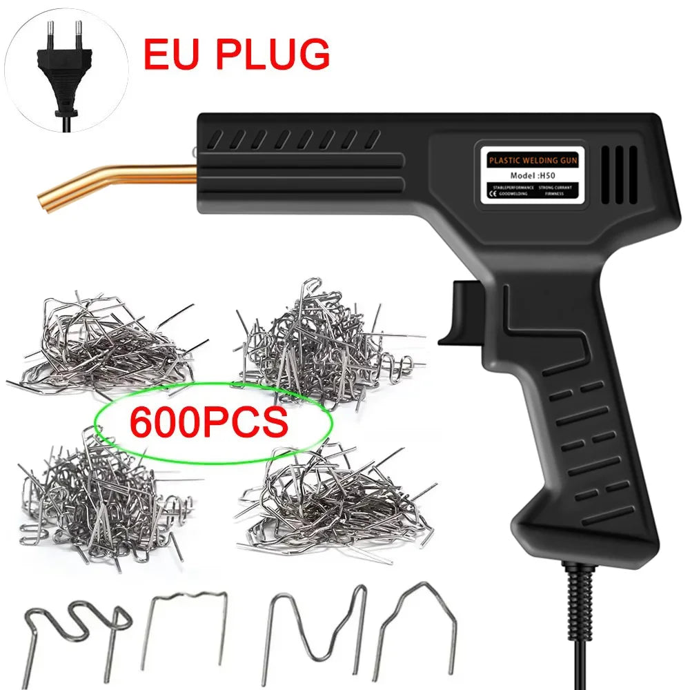 Plastic Welder Gun Welding Machine with Soldering Iron for PVC/Plastic Staple Repair, Car Bumper Repair Tools
