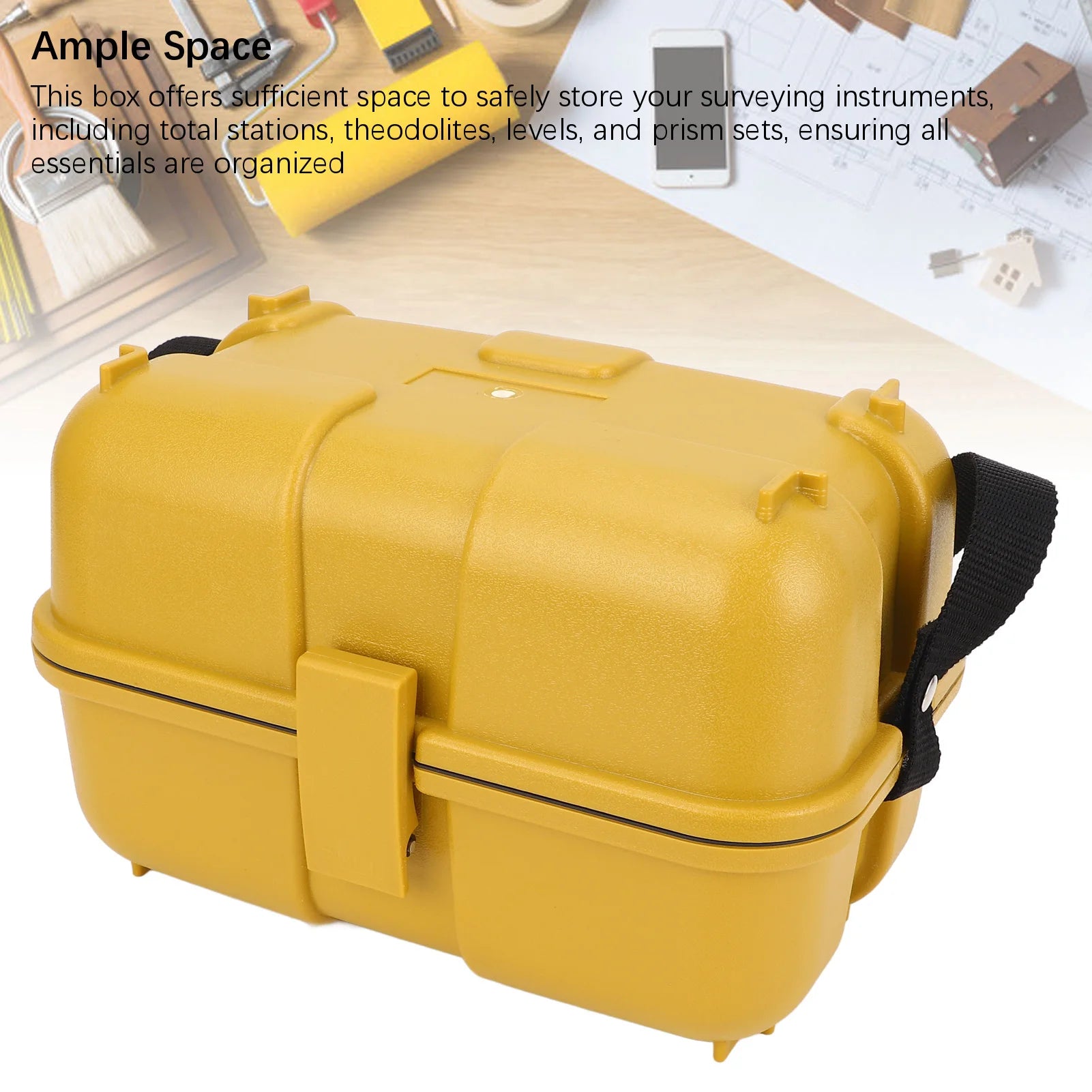 Estuche para Instrumento de Nivelación – Cierre Simple (Amarillo)
