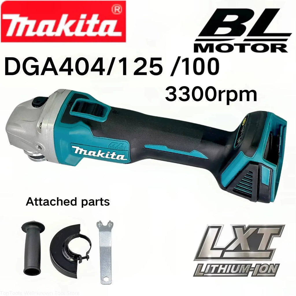 Makita DGA404 Amoladora Angular Brushless 125mm/100mm Ion Litio