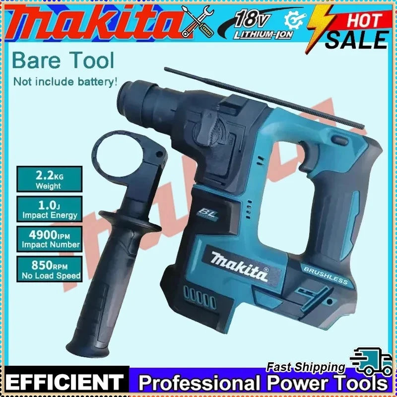 Makita  18V  Power Tools Brushless Hammer Makita 18V Cordless  Electric Hammer Lithium Battery Wireless Drills