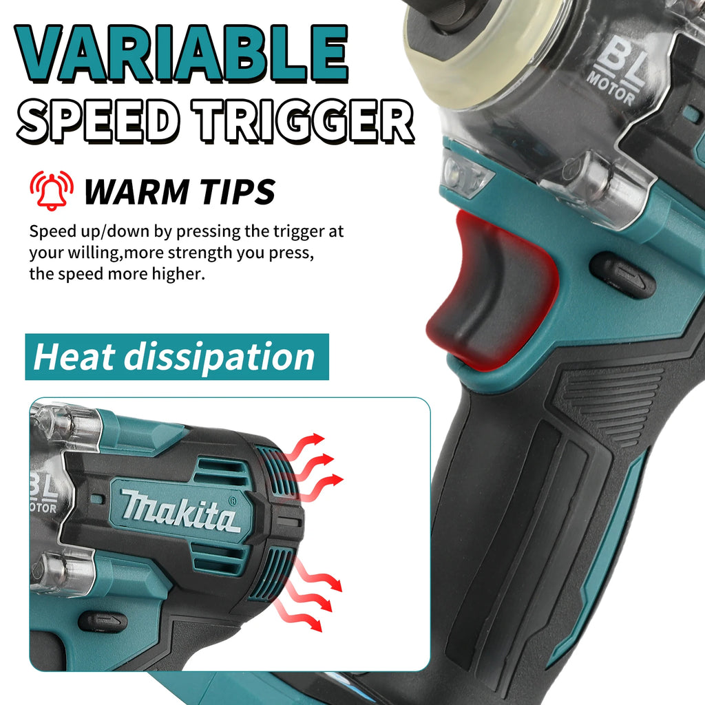 Makita TW004G Impact Wrench Withstand Harsh Environments Durable Housing Anti-fall For Workshop and Outdoor Use tools