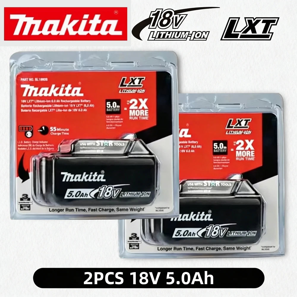 Genuine Makita 18V Battery 6ah,With Battery Indicator Rechargeable Makita Battery,BL1830 BL1840 BL1850 Power Tool Battery